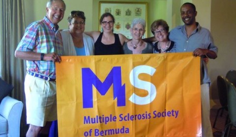 Group photo of the National MS Society and the MS Society of Bermuda