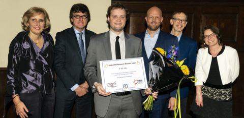Dr Benjamin Clarkson, the first winner of the Global Research Booster Award.
