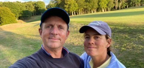 Grant Saunders with his wife Jane, enjoying one of their walks for The May 50K