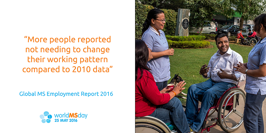 More people reported not needing to change their working pattern compared to 2010 data.